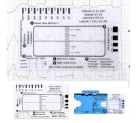 ECG 7 Step Ruler, ECG Plastic Ruler, Transparent EKG Pocket Card Measuring Tool, Pocket sized 8.6cm x 5.4cm, for Students, Paramedics, EMT's, Nurses & Doctors