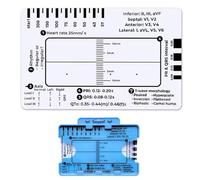 ECG 7 Step Ruler for Interpretation ECG Card, Heart Rate ECG Ruler Pocketcard, Transparent EKG Pocket Card Measuring Tool, Portable ECG Assessment Tool EKG Card for Students Nurses & Doctors.