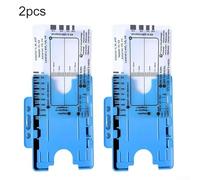 ECG 7 Step Ruler Transparent EKG Calipers Ruler, 7 Step ECG Ruler Transparent Interpretation Card Tool for Cardiac Assessment with Measurement Guide for Heart Rhythm PR QRS ST (2pc-B)