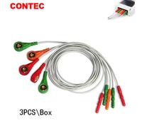 ECG Cable 5 leads ECG/EKG Holter Cable for CONTEC TLC9803 Dyniaic ECG holter