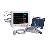 ECG EKG Patient Monitor 8 Inch ICU CCU Vital Sign Patient Monitor 6 parameter ECG NIBP RESP TEMP SPO2 PR
