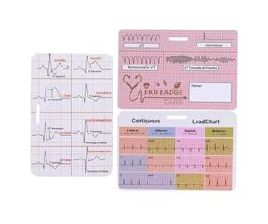 ECG Interpretation Guide - Rapid ECG Breakdown, Cardiac Study Aid | 3 x Pocket Nursing Reference with Clinical Practice Setup, Intensive Round Companion, ER Learning Tool, Telemetry Station Quick Pull