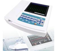 ECG Monitor, Home Heart Health Monitor, Touch Screen Digital 12 Channel Machine with PC Software for Vital Sign Monitoring and Waveform Demonstration Mode