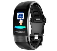 ECG+PPG Monitoring Smart Watch, Body Temperature/Heart Rate/Blood Oxygen/Blood Pressure Health Tracker, News Push, Sports Waterproof Watch,Black