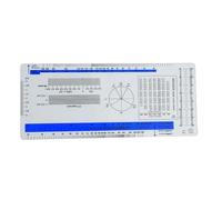 ECG Ruler ECG Student Pocket Reference Guide Electrocardiogram Ruler Cardiogram Transparent Soft Heart Rate Ruler ECG Ruler Horizontal Badge Card Pocket Reference Guide ECG