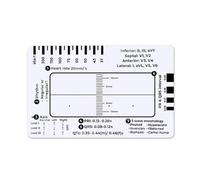 ECG Ruler with 7 Steps ECG 7 Step Ruler for ECG/ECG Interpretation ECG Ruler Plastic Ruler Measuring Tool ECG 7 Step Ruler Transparent ECG Vernier Caliper Measuring Tool Follow