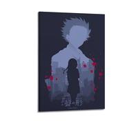 ECGDFWAZ A Silent Voice Room Decoration Poster Canvas Poster Wall Art Decor Living Room Bedroom Decoration Posters 12x18inch(30x45cm) Frame-style