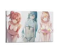 ECGDFWAZ My Teen Romantic Comedy SNAFU Anime Art Sexy Girl Canvas Poster Wall Art Decor Living Room Bedroom Decoration Posters 12x18inch(30x45cm) Frame-style
