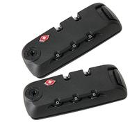 Ech.Apr 2-Pack TSA Locks for Luggage, Luggage Locks TSA Approved, Small Travel Combination Lock for Luggage Bag Backpack Baggage Suitcase (Black A)