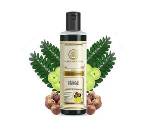 ECH Green Velly Indian Khadi Natural Amla & Reetha Hair Shampoo | Anti-Hair Fall Shampoo | Shampoo for Thick & Strong Hair | Ayurvedic Shampoo for Healthy Hair | Suitable for All Hair Types | 210 ml