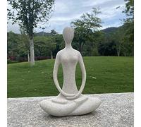 Echainstar Yoga Figure Figurine Ornament for Home, Zen Buddhist Namaste Yoga Statue Sculpture Indoor & Outdoor Decor for Birthday Mothers Day
