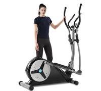 ECHANFIT Elliptical Exercise Machine, Hyper-Quiet Magnetic Elliptical Machine for Home, Elliptical Training Machines with 16 Resistance Levels, App Bluetooth, LCD Monitor, Pulse Sensor, Device Mount