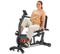 ECHANFIT Recumbent Exercise Bike for Home - 380LBS Weight Capacity, Exercise Bike with Smart Workout APP, 16-Level Magnetic Resistance, LCD Display, Comfortable Seat