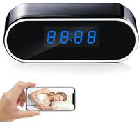 echden WiFi Hidden Camera Clock,1080P Hidden Spy Camera Clock with Night Vision,Motion Detection &Loop Recording, Wireless Security Nanny Cam Surveillance Camera for Home and Office