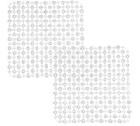 Echehi 2 Pack Sink Protector Mat, 27 x 27 cm Diy Cut Sink Protector for Kitchen Stainless Steel Sink, Fast Draining Mat Sink Protector for Dishes and Glassware. Clear