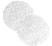 Echehi 2 Pack Sink Protector Mat, 29 x 29 cm DIY Cut Sink Protector for Kitchen Stainless Steel Sink, Fast Draining Mat Sink Protector for Dishes and Glassware. Clear