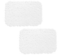 Echehi 2 Pack Sink Protector Mat, 40 x 30 cm DIY Cut Sink Protector for Kitchen Stainless Steel Sink, Fast Draining Mat Sink Protector for Dishes and Glassware. Clear