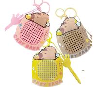 Echehi 3pcs Fidget Keyring, Fidget Toys with Magnetic Drawing Board and Maze Map, Sensory Fidget Toys for Adults and Child to Relieve Anxiety. katifidget3