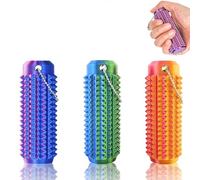 Echehi 3pcs Pain Stim Fidget Keyring, Spiky 3d Printed Fidget Toy, Sensory Fidget Toys for Adults and Child to Relieve Anxiety