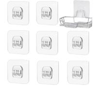 Echehi 8Pcs Clear Shower Caddy Sticker, Sticky Pads for Shower Caddy