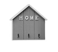 Echehi Decorative Key Holder for Wall, Self Adhesive or Drilling 3 Ways Installation Key Rack, Key Hooks Wall Mounted, Key Holder for The Home(Grey)