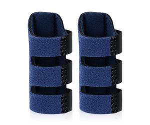 Echify Finger Splint - 2pcs Upgraded Finger Support Trigger Finger Brace with 3 Adjustable Fixing Belt Mallet Finger Splints for Straighten Broken Bent Finger & Arthritis Pain Relieve