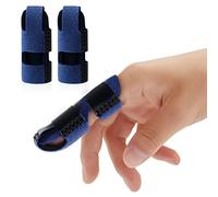 Echify Upgraded Finger Splints - 2Pcs Full Coverage Finger Protector Mallet Finger Support Brace Trigger Finger Splint Finger Straightener for Arthritis & Broken Knuckle Immobilization