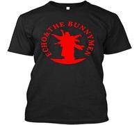 Echo and The Bunnymen Punk Rock Black T-Shirt Black Black L