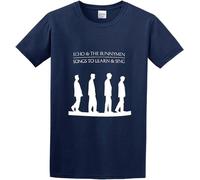 Echo and The Bunnymen Rock O Neck Men T Shirt Navy L