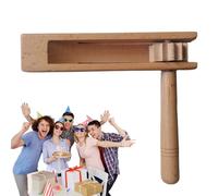 Echo Crank - Resonant, Percussion Strike System, High Density Birch Layer, Smooth Buffed Grain Texture, Acoustic Rhythm Gear, Sports Party Natural Rattle Tool