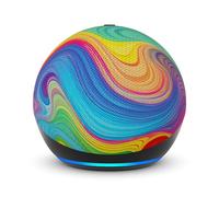 Echo Dot Kids (newest gen) | Wi-Fi and Bluetooth smart speaker | With 1 year of Amazon Kids+ content | Rainbow Swirl, with Alexa+ Early Access