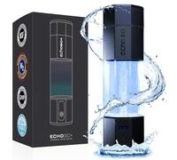 Echo Go+ Hydrogen Water Bottle - Ionizer Up to 4500PPB - SPE & PEM Generator - Gary Brecka Recommended - Alternative to Pitcher - Black Hydrogenated Bottle
