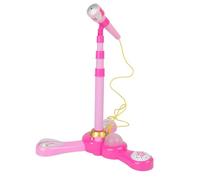 Echo Microphone for Kids Colorful Adjustable Stand Singing Toys with Light