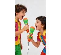 Echo microphone prop, children's microphone toy, toddler toy model, no batteries required, perfect for singing, a great birthday gift for boys and girls. (Pack of 2)