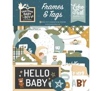 Echo Park Cardstock Ephemera 33/Pkg-Frames & Tags, Special Delivery Baby Boy