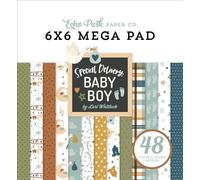 Echo Park Double-Sided Mega Paper Pad 6"x6" 48/Pkg-Special Delivery Baby Boy Cardmakers