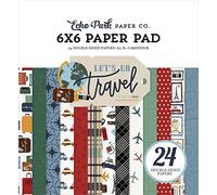 Echo Park Double-Sided Paper Pad 6"X6" 24/Pkg-Let's Go Travel