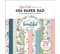 Echo Park Double-Sided Paper Pad 6"X6" 24/Pkg-Life Is Beautiful