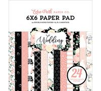 Echo Park Double-Sided Paper Pad 6"X6" 24/Pkg-Wedding -ED258023