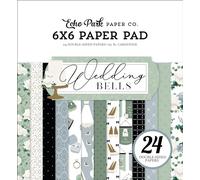 Echo Park Double-Sided Paper Pad 6"X6"-Wedding Bells
