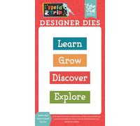 Echo Park Field Trip: Learn and Grow Labels Small Die Set