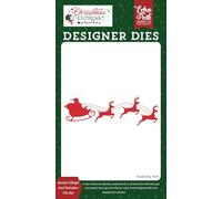 Echo Park Paper Christmas Express: Santa's Sleigh and Reindeer Small Die Set, Multi