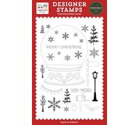 Echo Park Paper Christmas Village: Build A Snowglobe Stamp Set, Multi