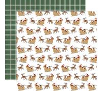 Echo Park Paper Christmas Village: Santa's On His Way 12x12 Patterned Paper, Multi
