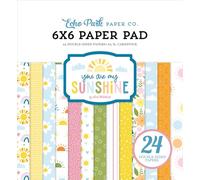 Echo Park Paper Co. You Are My Sunshine 6x6 Paper Pad, 24 Sheets, Double Sided, Card Stock