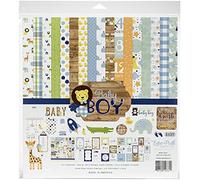 Echo Park Paper Company Baby BOY Collection 12X12 KIT, Blue, Green, Mint,Yellow, One Size