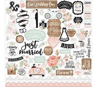 ECHO PARK PAPER Company Cardstock 12"X12", Wedding Element Sticker