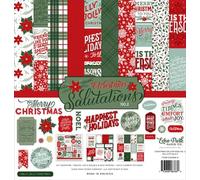 Echo Park Paper Company Christmas Salutations No. 2 Collection Kit, Multicolor