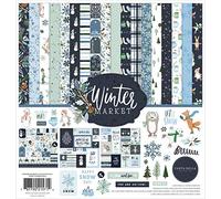 Echo Park Paper Company Crafting, Paper, Winter Market Collection Kit, 12-x-12-Inch