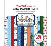 Echo Park Paper Company Echo Park Double-Sided Paper Pad 6"X6" 24/Pkg-Under Sea Adventures, Multi